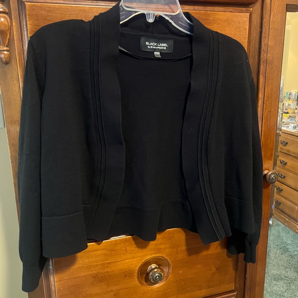 Evan Picone Women's Black Sweater Shrug